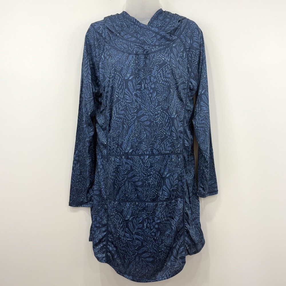 Ripskirt Hoody Dress L NWT Beachy Vacation Runaround Cover Up Pockets Coastal